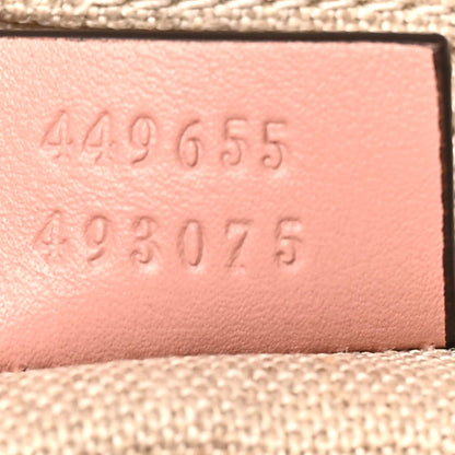 Soft Microguccissima Medium Zippered Satchel Soft Pink