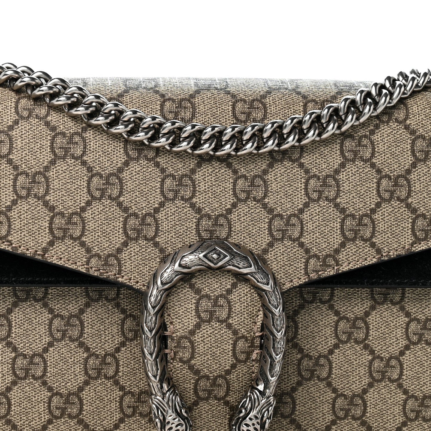 GG Supreme Monogram Small Dionysus Shoulder Bag Black