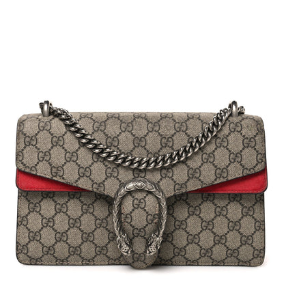 GG Supreme Monogram Small Dionysus Shoulder Bag Red