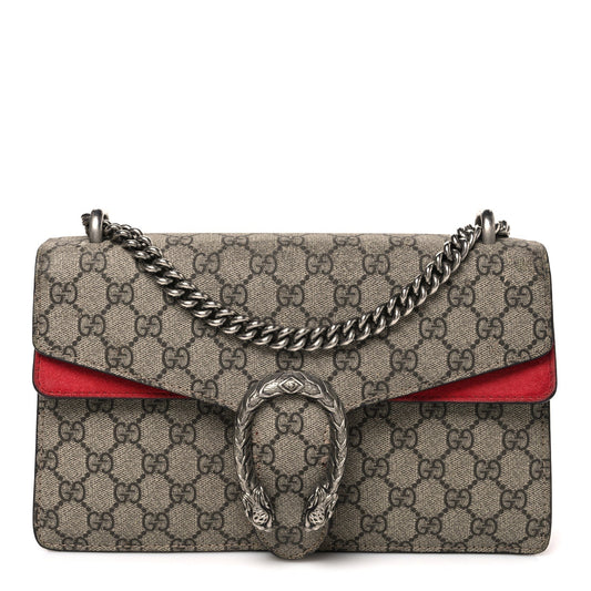 GG Supreme Monogram Small Dionysus Shoulder Bag Red