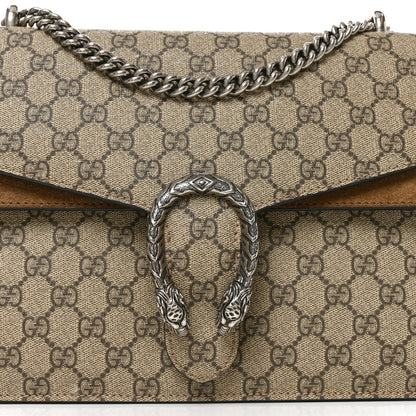 GG Supreme Monogram Medium Dionysus Shoulder Bag Taupe