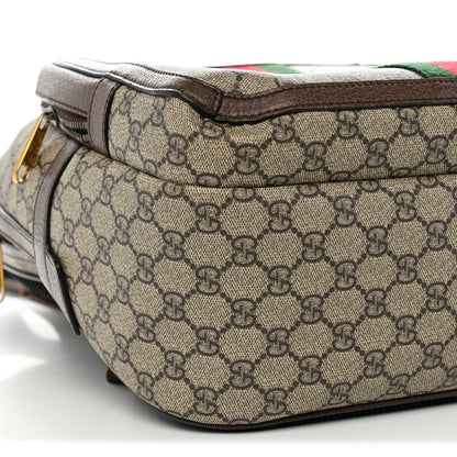 GG Supreme Monogram Medium Ophidia Day Backpack Brown