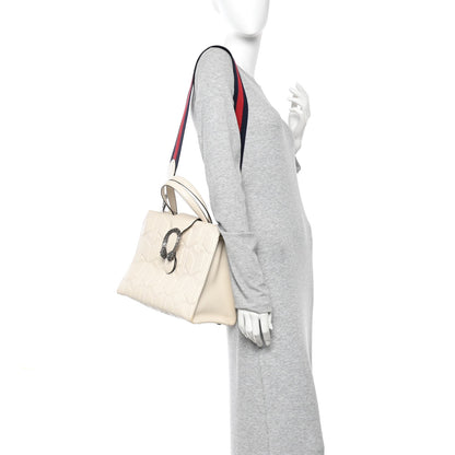 Cafskin Web Quilted Large Dionysus Tote Bag White