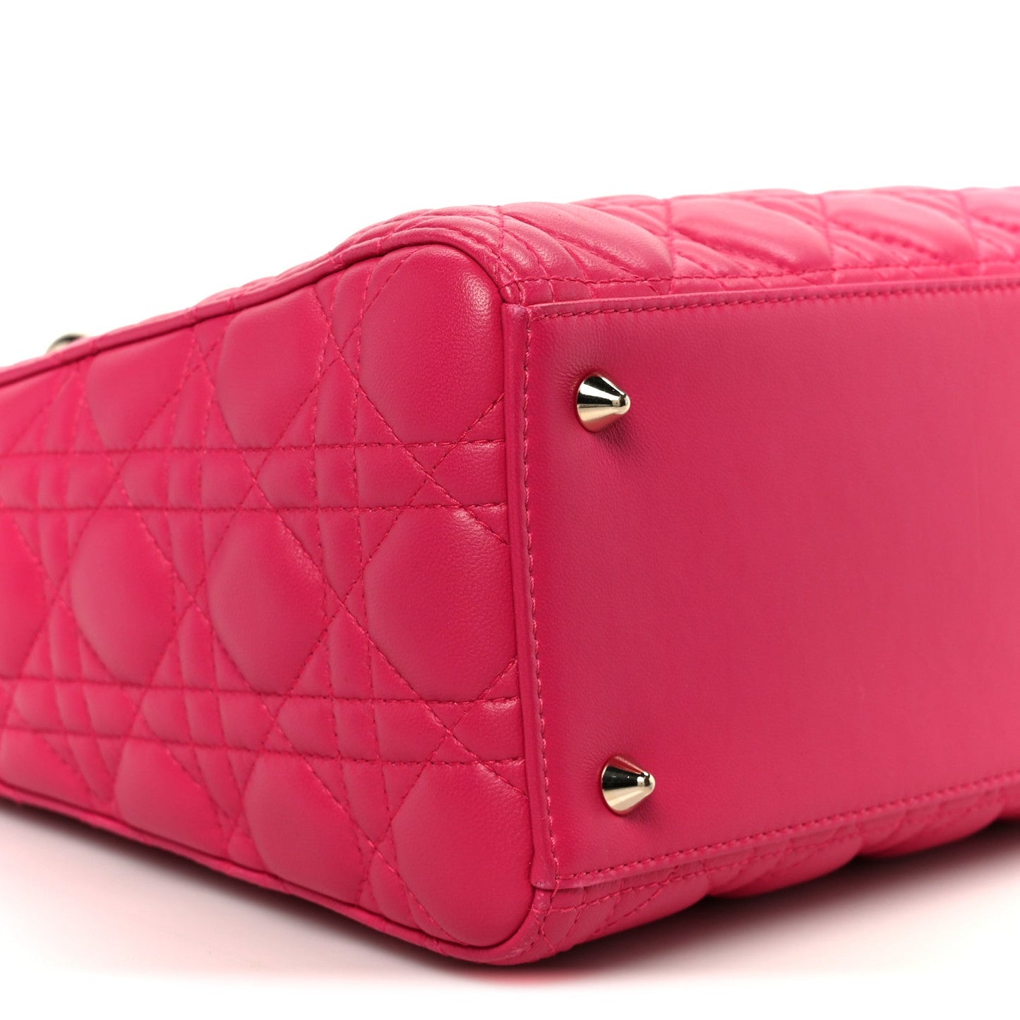 Lambskin Cannage Medium Lady Dior Pink