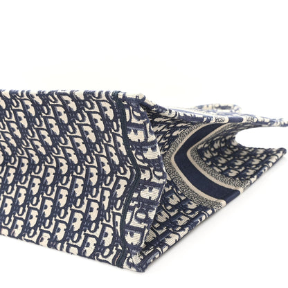 Oblique Large Book Tote Blue Multicolor