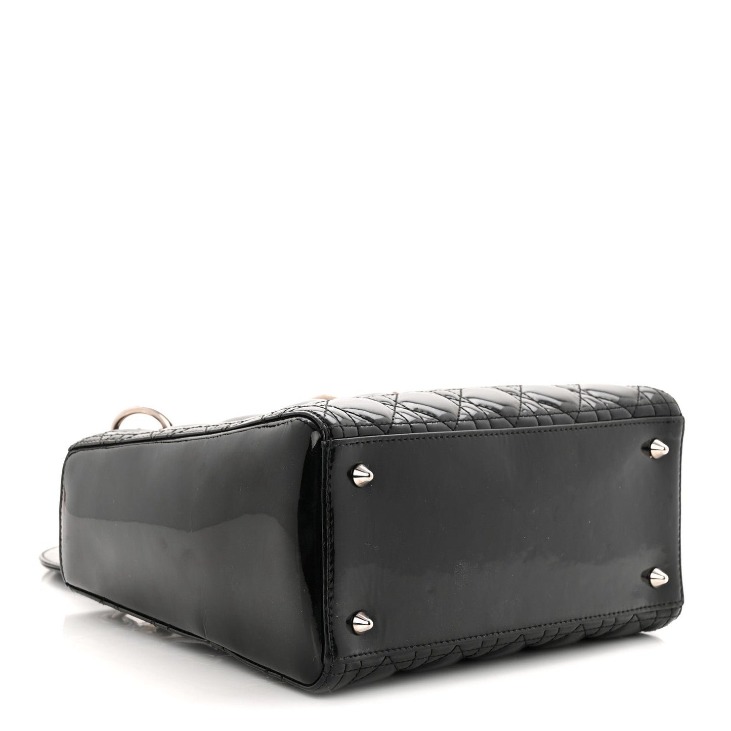 Patent Cannage Medium Lady Dior Black