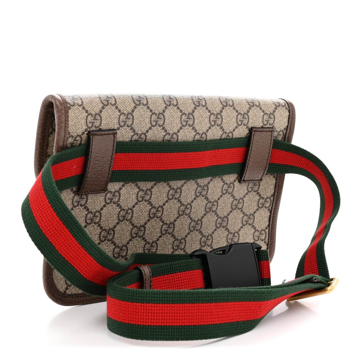 GG Supreme Monogram Neo Vintage Web Belt Bag Brown