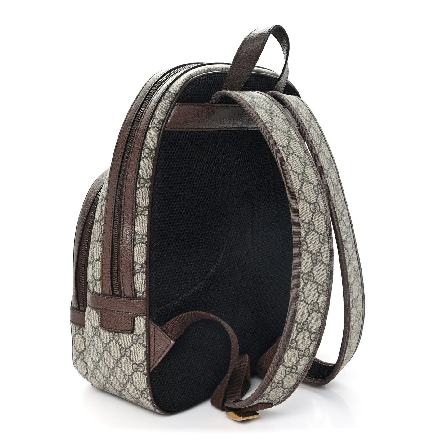 GG Supreme Monogram Medium Ophidia Day Backpack Brown Brown