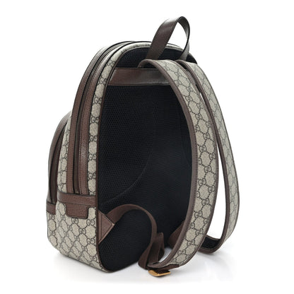 GG Supreme Monogram Medium Ophidia Day Backpack Brown Brown