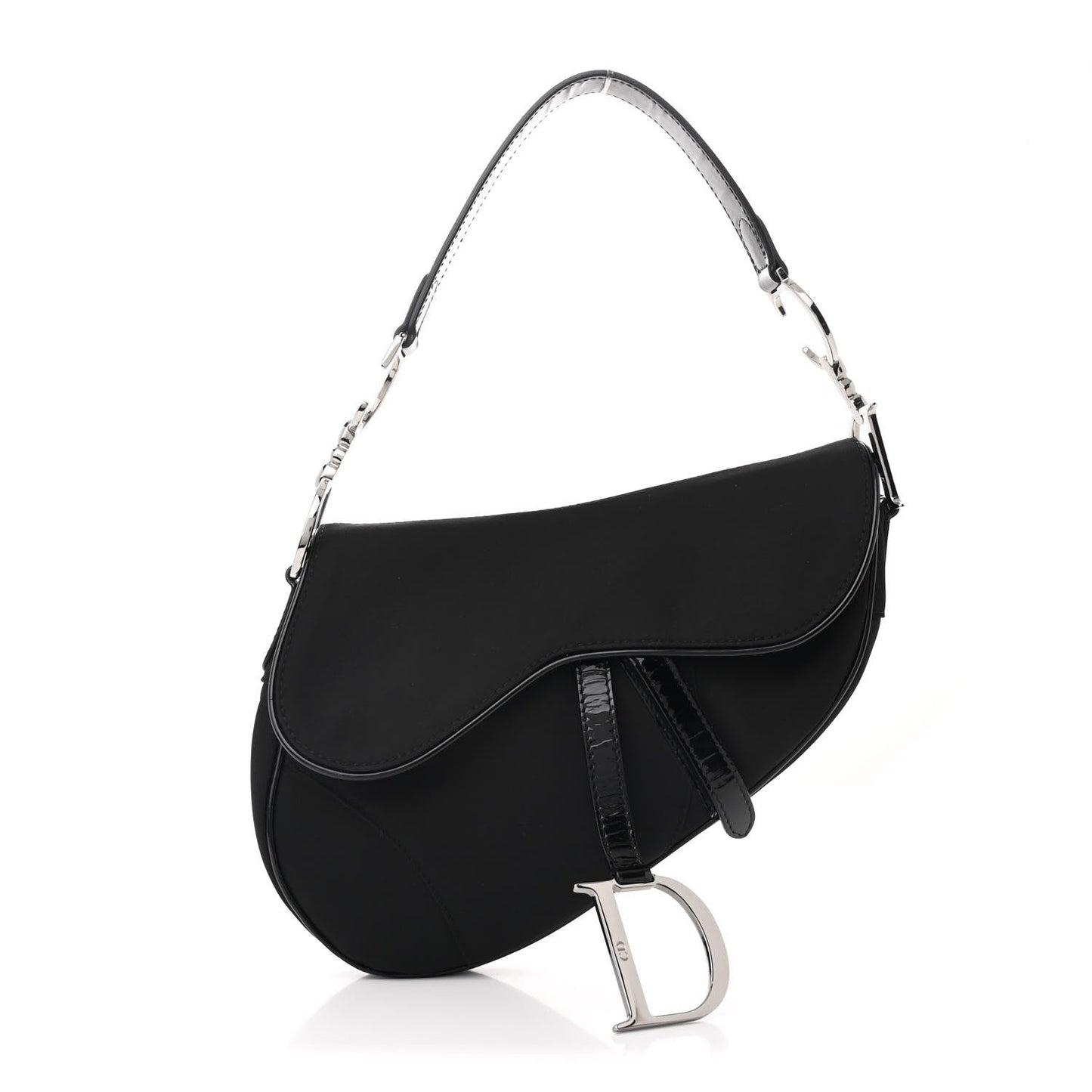 Nylon Saddle Bag Black