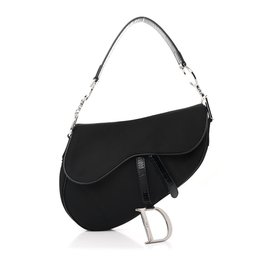 Nylon Saddle Bag Black