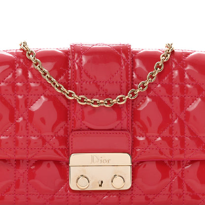 Patent Cannage Miss Dior Promenade Pouch Fuchsia