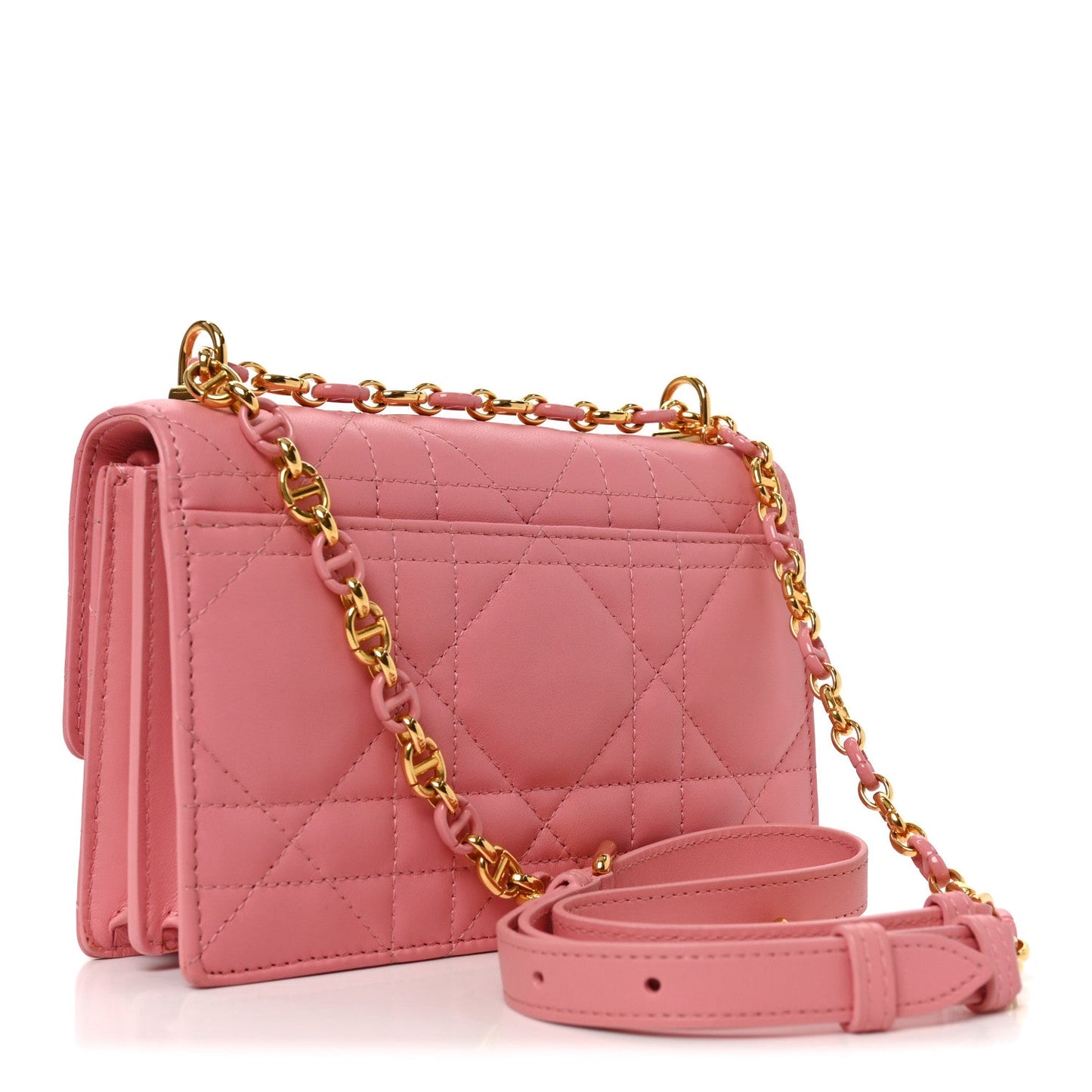 Lambskin Macrocannage Mini Miss Caro Bag Pink