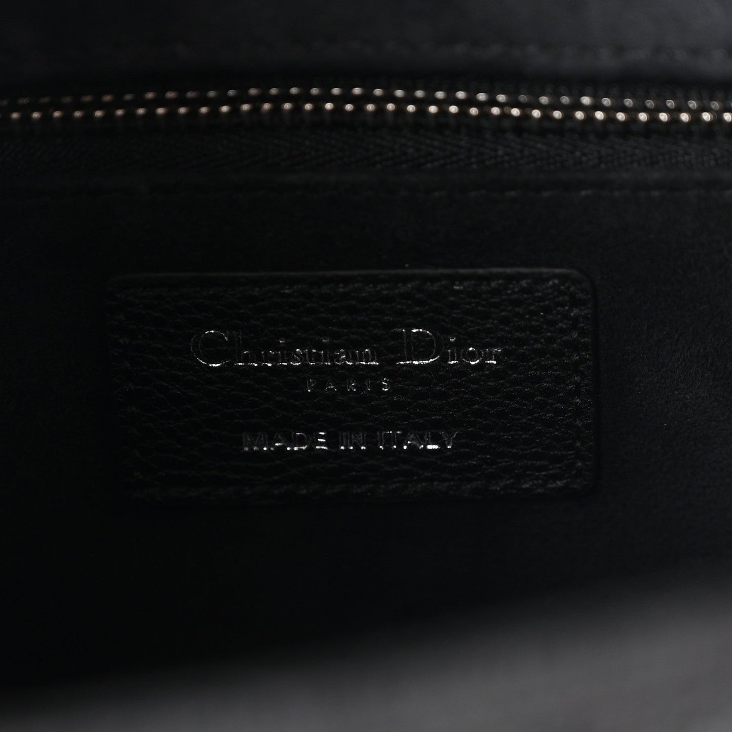 Grained Calfskin Cannage Medium Lady Dior Black
