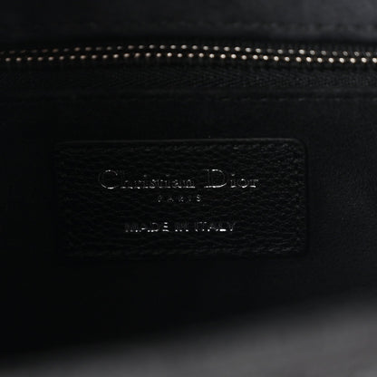 Grained Calfskin Cannage Medium Lady Dior Black