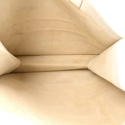 Calfskin Large Surrealism Book Tote Ivory