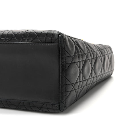 Lambskin Cannage Medium Lady Dior Black