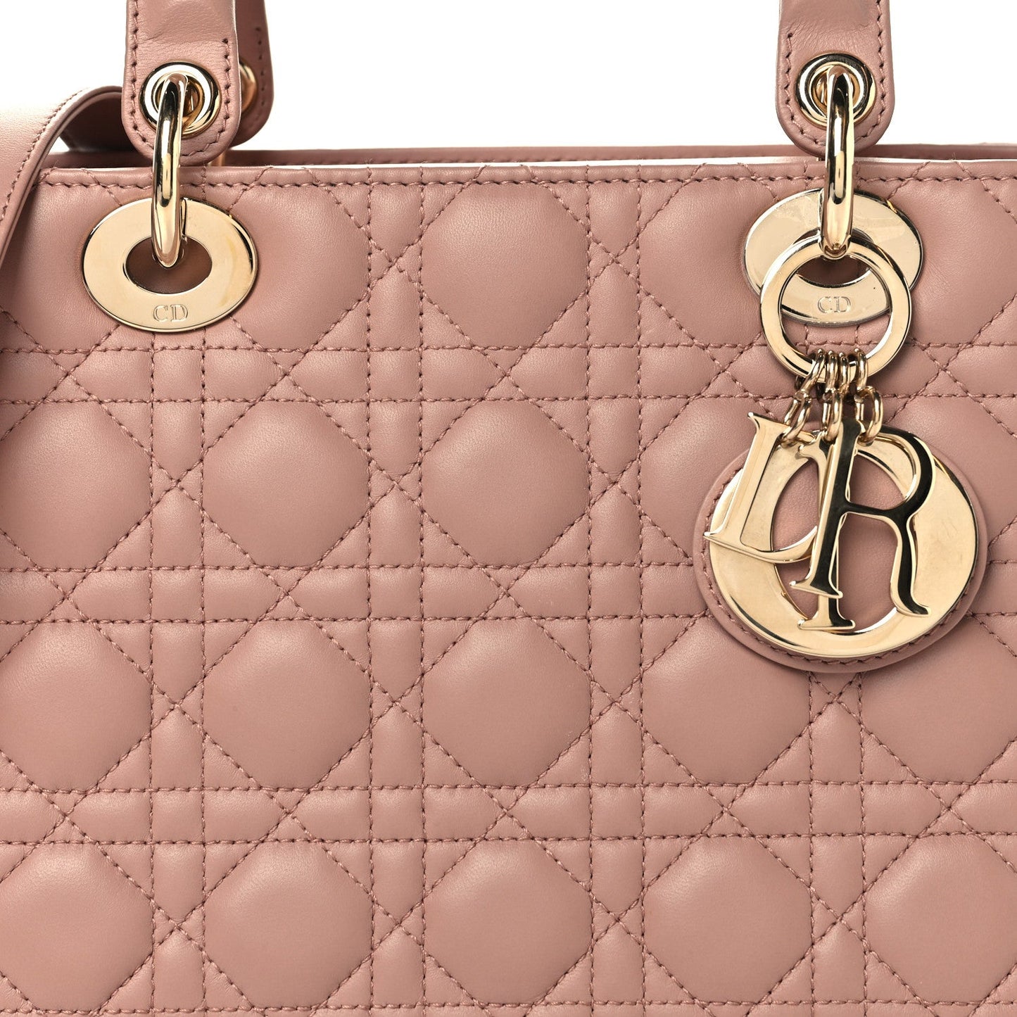 Lambskin Cannage Medium Lady Dior Fard