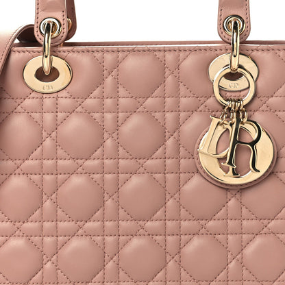 Lambskin Cannage Medium Lady Dior Fard