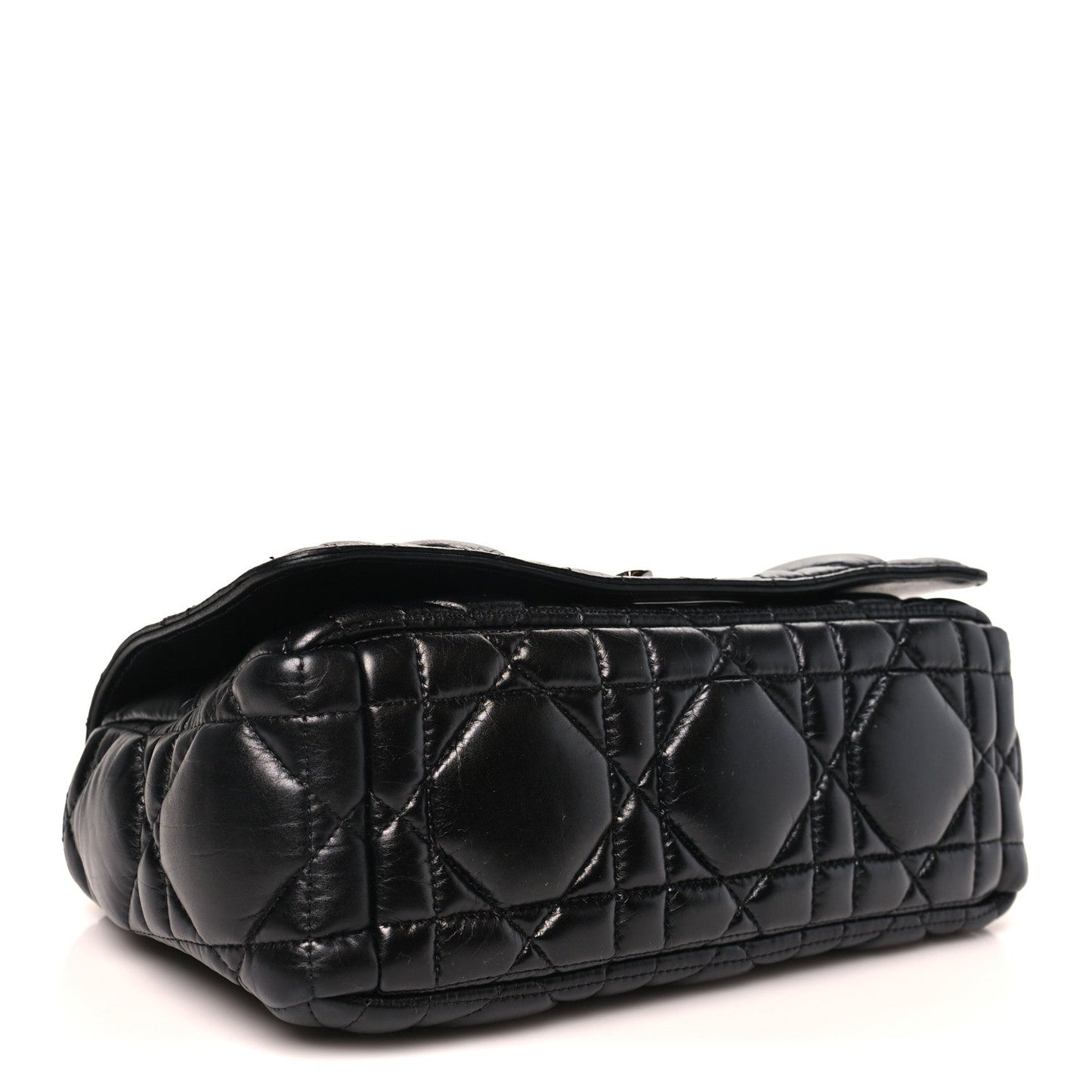 Calfskin Macrocannage Medium Caro Bag Black