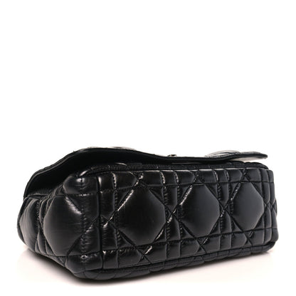 Calfskin Macrocannage Medium Caro Bag Black
