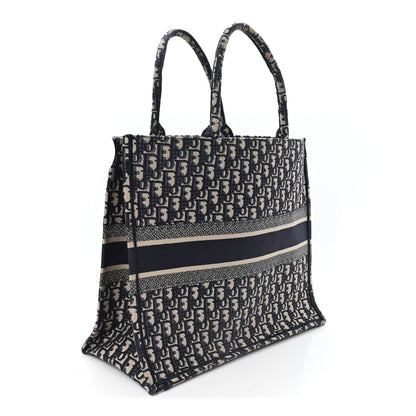 Oblique Large Book Tote Blue Multicolor