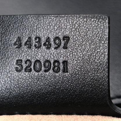 Calfskin Matelasse Small GG Marmont Shoulder Bag Black