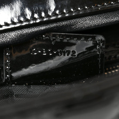 Patent Cannage Large Lady Dior Black