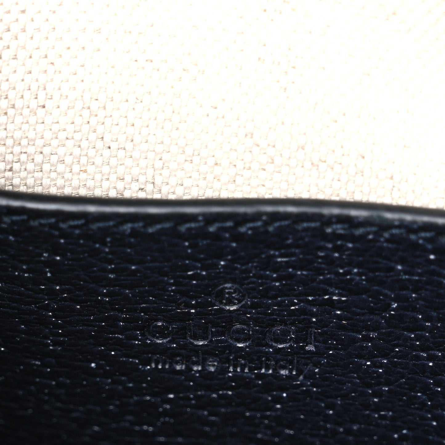 GG Supreme Monogram Textured Dollar Calfskin Mini Retro Interlocking G Tote Bag Beige Blue