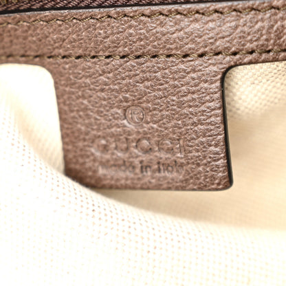 GG Supreme Monogram Textured Dollar Calfskin Web Medium Ophidia Carry-On Duffle Bag Beige Ebony New Acero