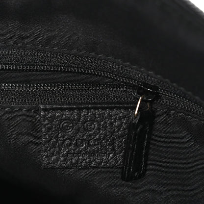 Guccissima Suede Crossbody Bag Black