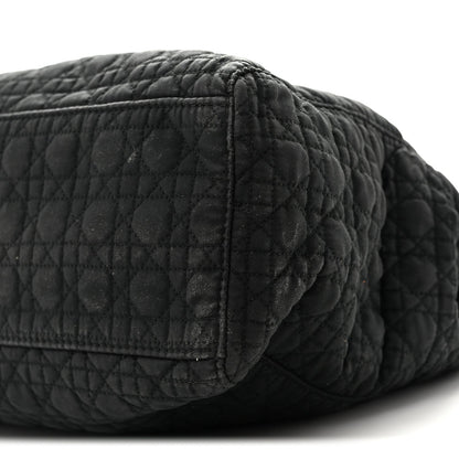 Nylon Cannage Large Lady Dior Black