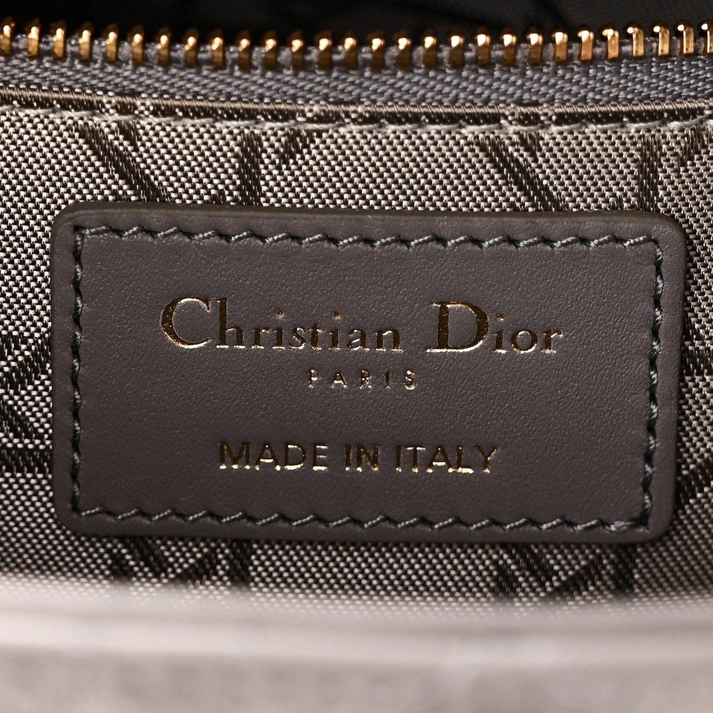 Lambskin Cannage Small My ABCDior Lady Dior Grey