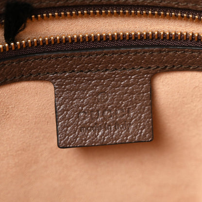 GG Supreme Monogram Medium Ophidia Shopping Tote Brown