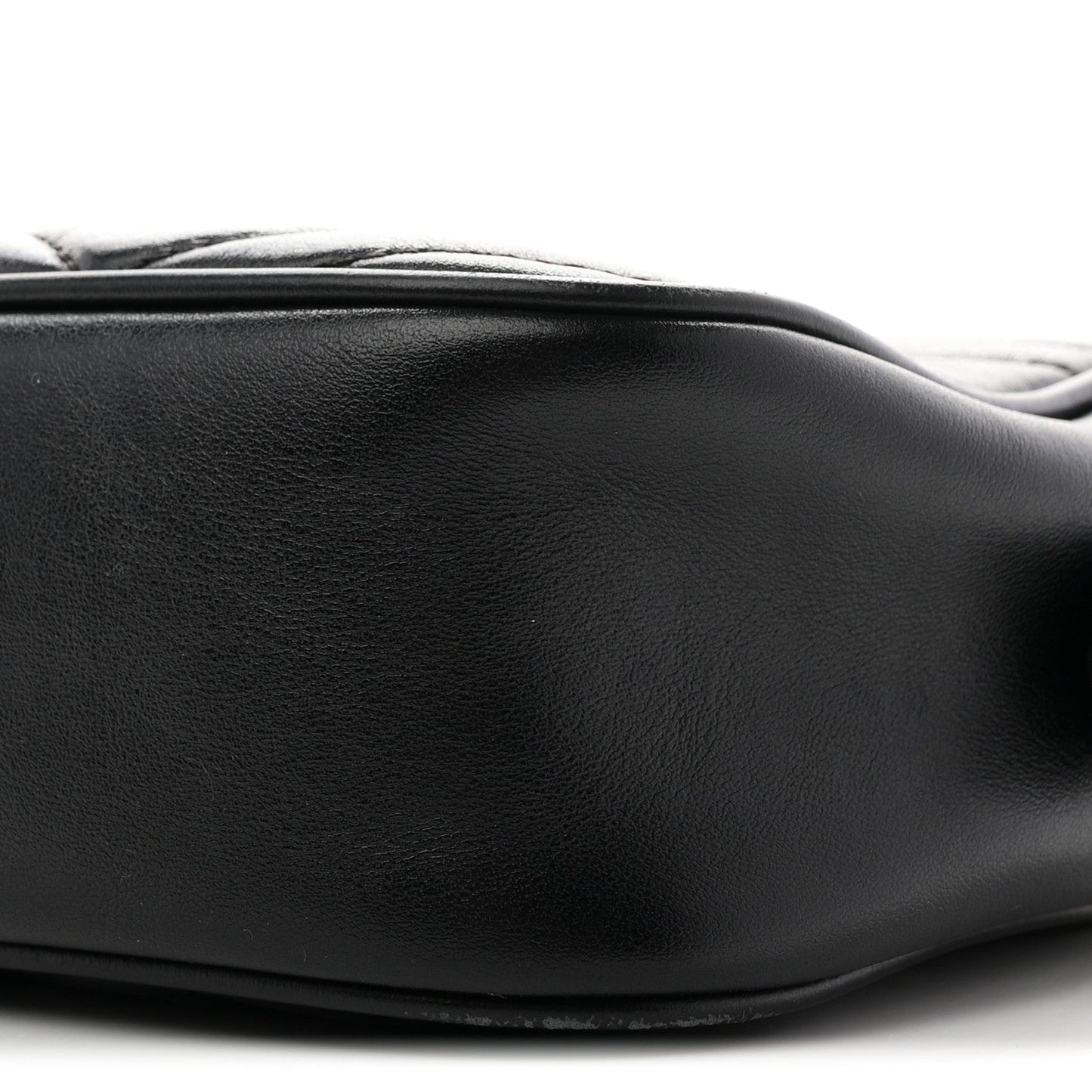 Calfskin Matelasse Small GG Marmont Chain Shoulder Bag Black