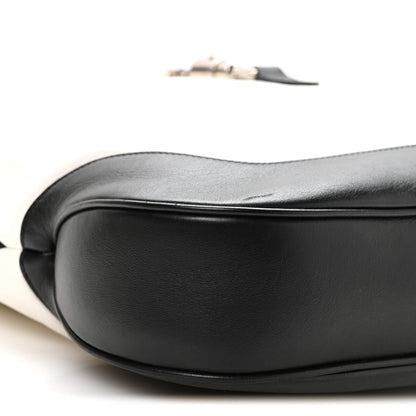 Calfskin Large Jackie 1961 Shoulder Bag Black White