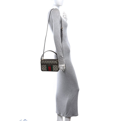 GG Supreme Monogram Web Ophidia Crossbody Bag Beige New Acero