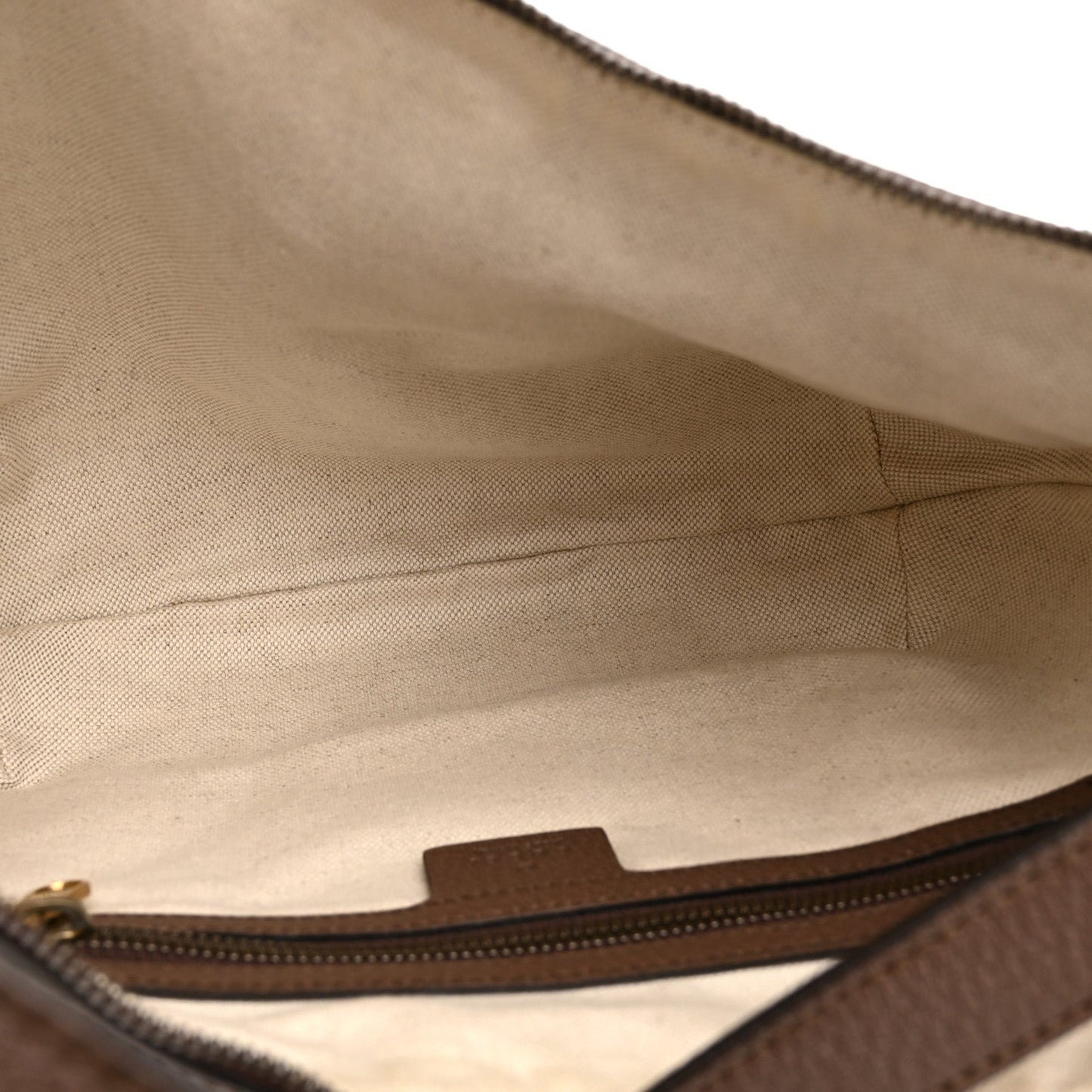 GG Supreme Monogram Web Small Ophidia Half Moon Hobo Brown