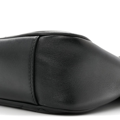 Calfskin Matelasse Medium GG Marmont Shoulder Bag Black