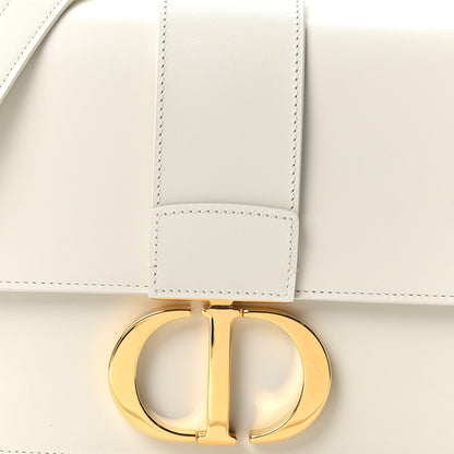 Box Calfskin 30 Montaigne Flap Bag Latte