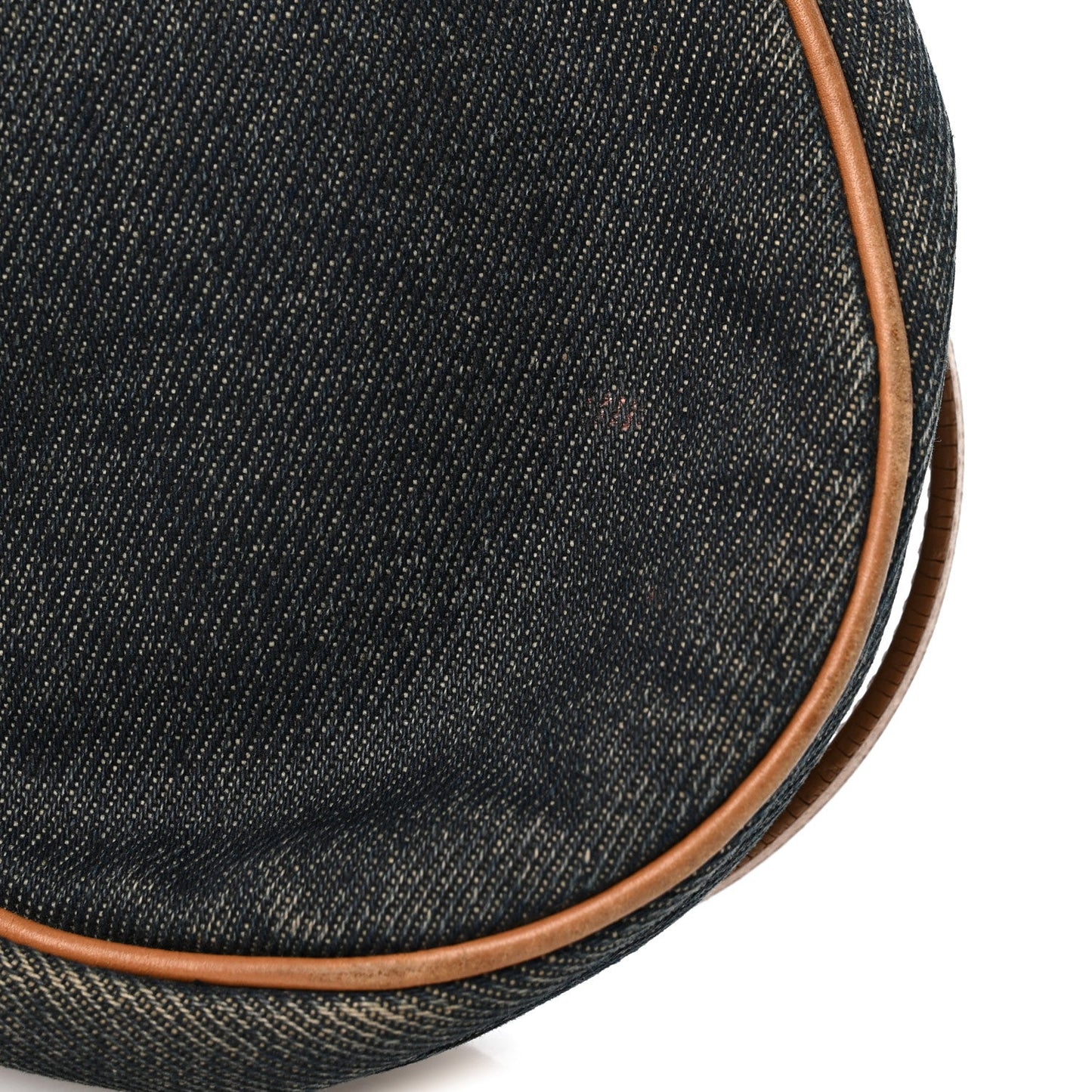 Denim Mini Saddle Pochette Navy
