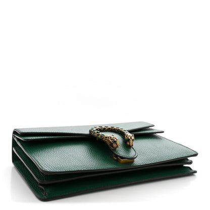 Pebbled Calfskin Small Dionysus Shoulder Bag Emerald