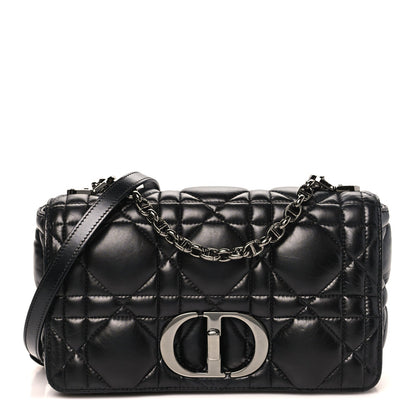 Calfskin Macrocannage Medium Caro Bag Black