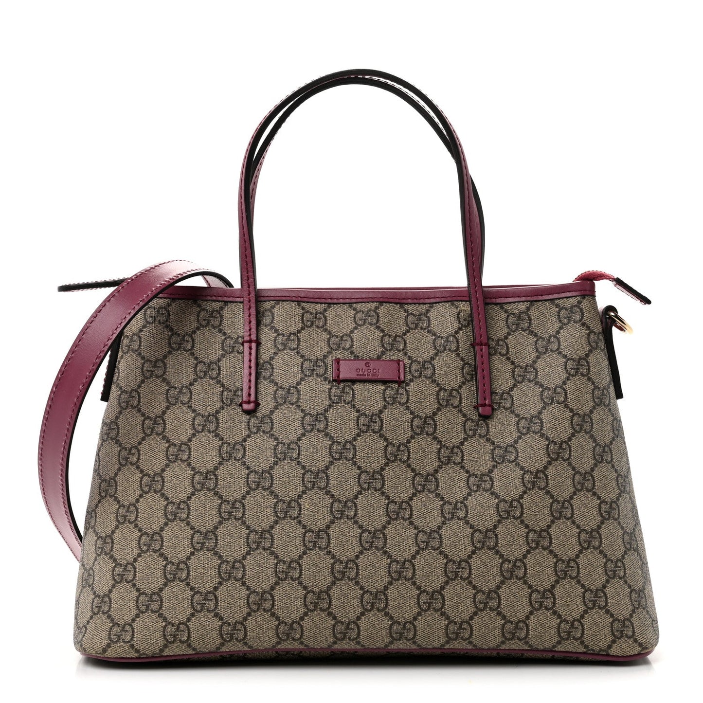 GG Supreme Monogram Small Zippered Tote Beige New Rosette