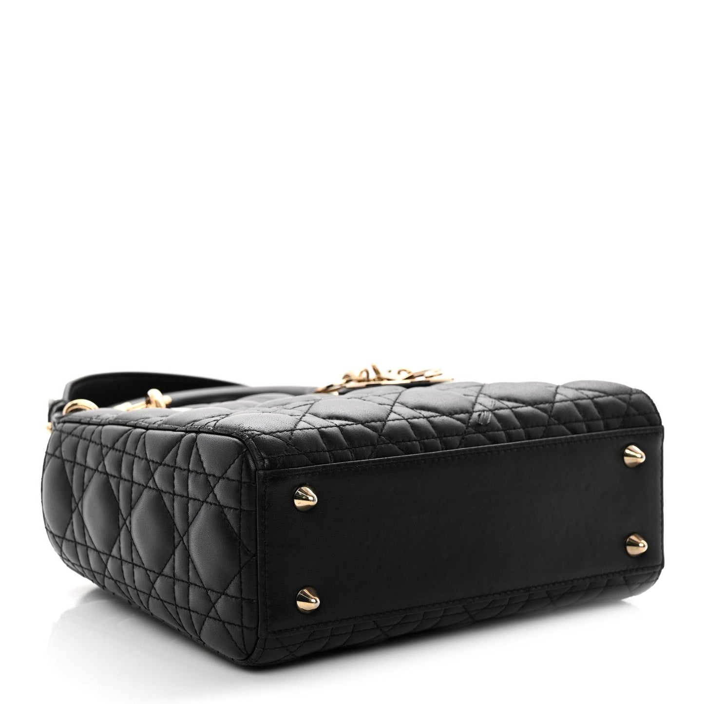 Lambskin Cannage Small My ABCDior Lady Dior Black