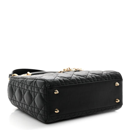 Lambskin Cannage Small My ABCDior Lady Dior Black