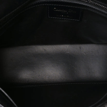 Calfskin Macrocannage Medium Caro Bag Black