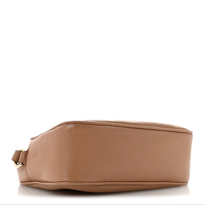 Pebbled Calfskin Small Soho Disco Bag Camelia