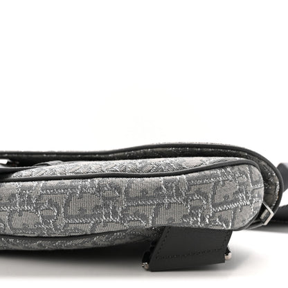 Oblique Mens Saddle Bag Grey