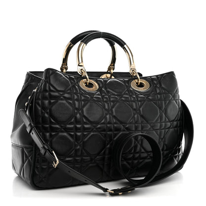 Calfskin Cannage Large The Lady 95.22 Black